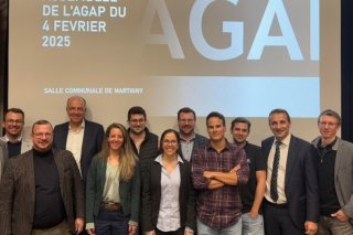 L'AGAP a tenu sa première assemblée générale en février 2025. Parmi les personnalités présentes : Philipp Matthias Bregy, conseiller national, Christophe Darbellay, Conseiller d'Etat, Franziska Biner, députée au Grand Conseil, Tristan Neurohr, président de l'AGAP (chemise à carreaux) ou encore Sidney Kamerzin, conseiller national